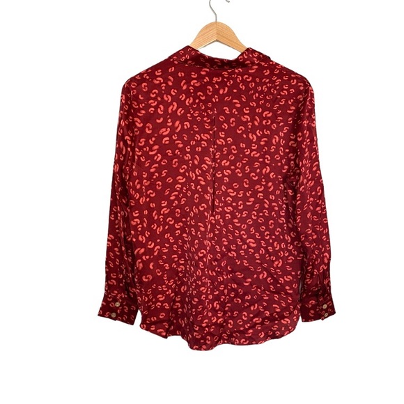 FARM Rio Magda Button-down Red Blouse - Picture 3 of 4